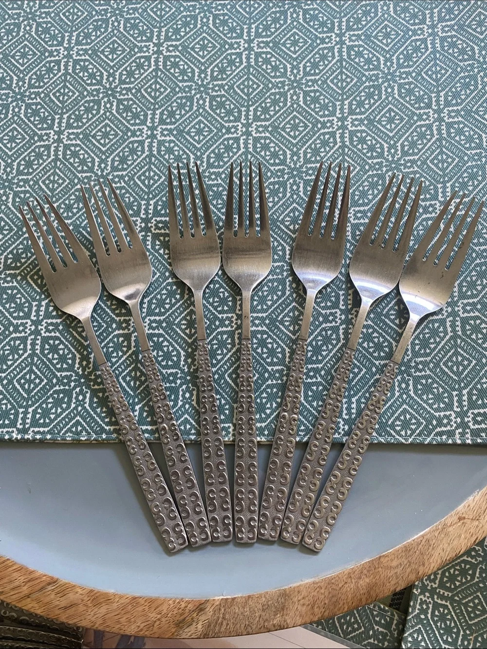 Vintage Setting For 6=Mid Century SCC Japan Stainless Steel Flatware